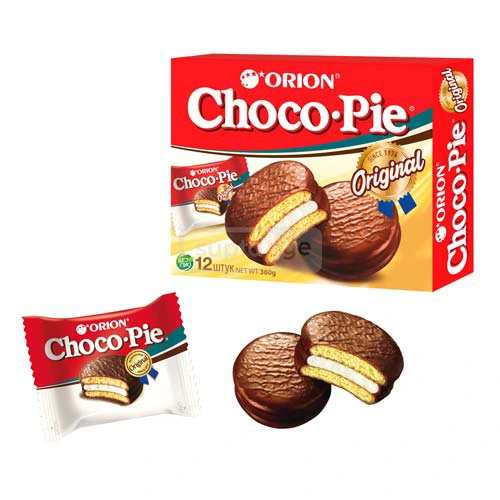 CHOCO PIE-ჩოკო პაი შოკოლადის ბისკვიტი 12ც